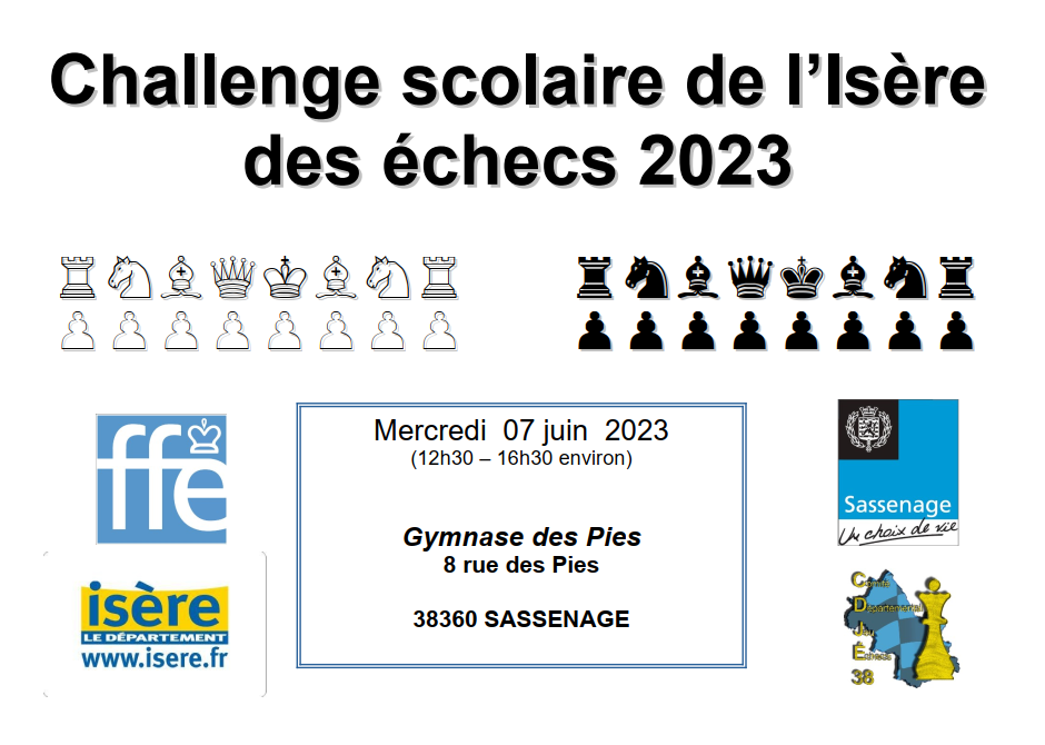 Affiche du challenge scolaire
