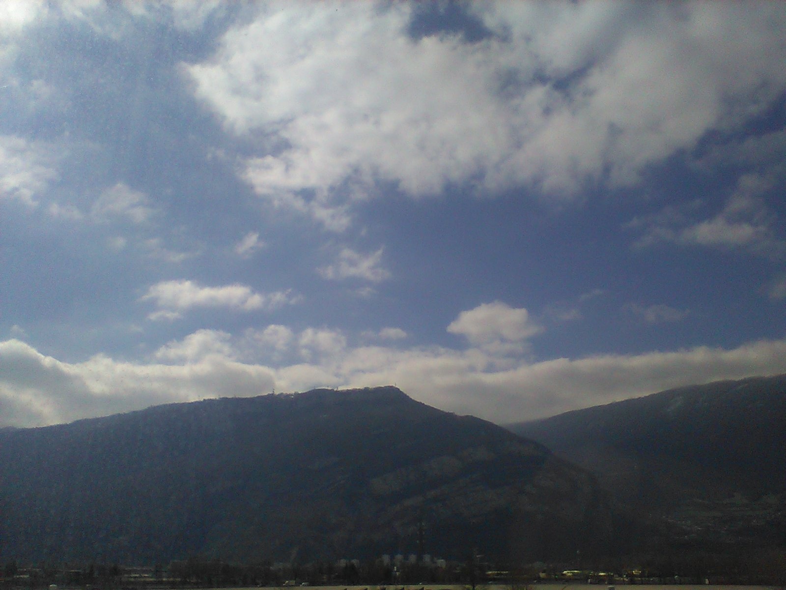 Vue sur la falaise au-dessus de Sassenage